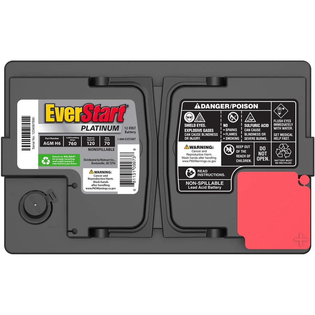 AGM Automotive Battery Group H6 12 Volt 760 CCA H98188