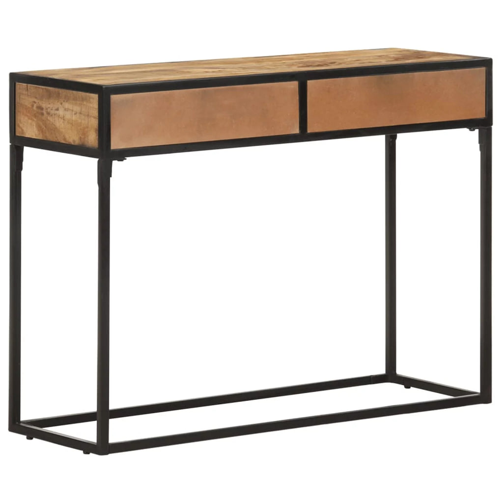 39.4"x13.8"x29.5" Solid Mango Wood Console Table X7278