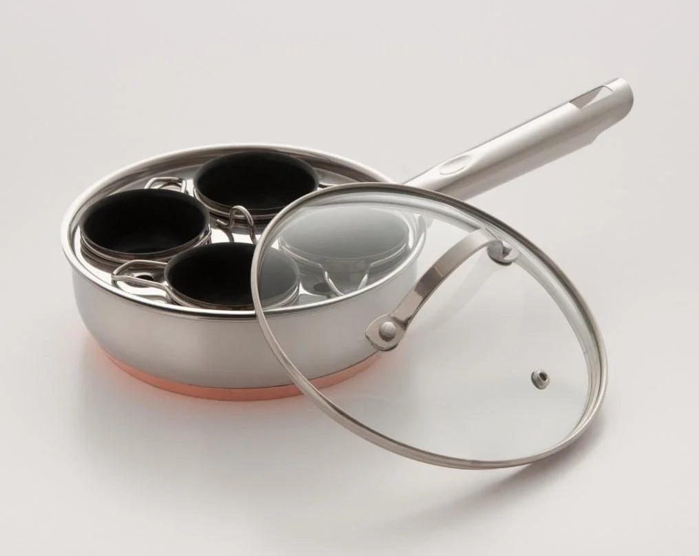 4 Cup Copper Nonstick Egg Poacher E8126