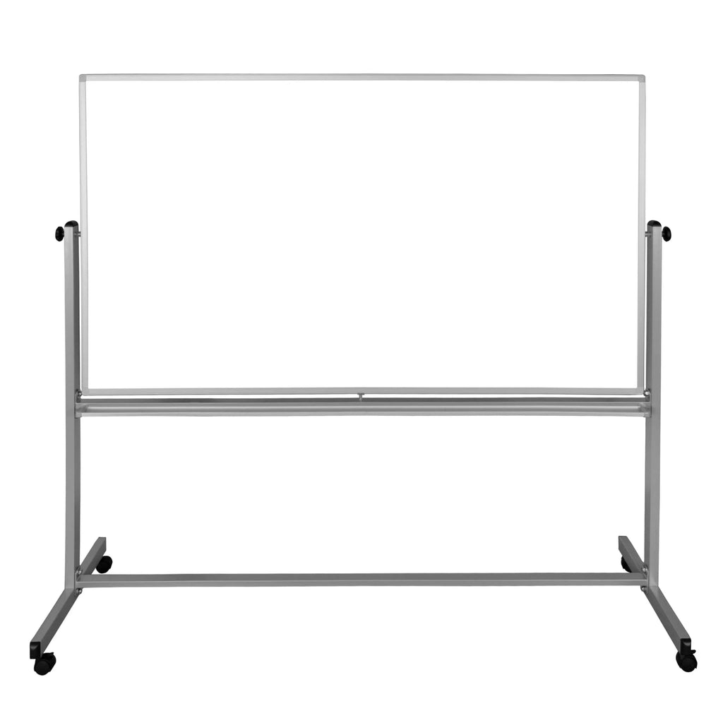 72" x 48" Magnetic Rolling Whiteboard with Silver Aluminum Frame K69304