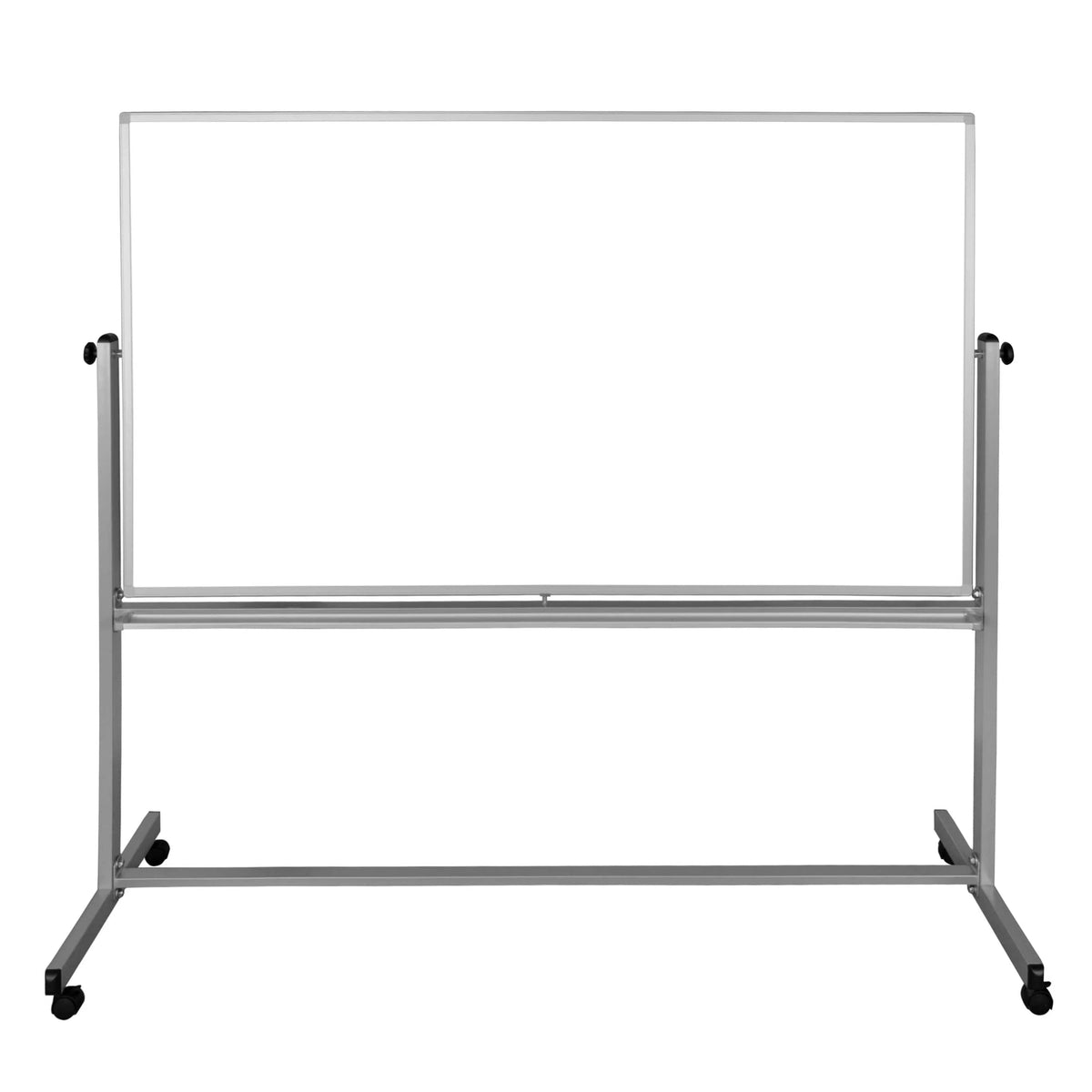 72" x 48" Magnetic Rolling Whiteboard with Silver Aluminum Frame K69304