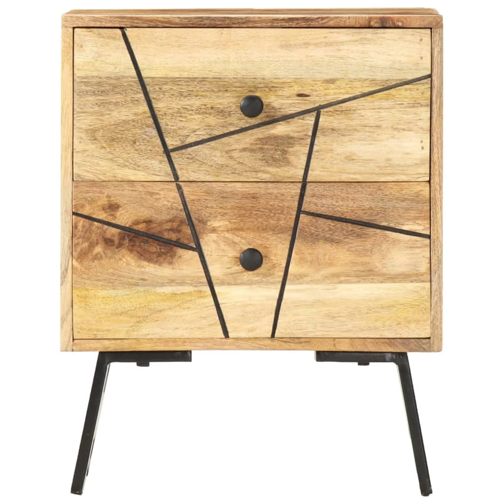Solid Mango Wood Bedside Cabinet H9930
