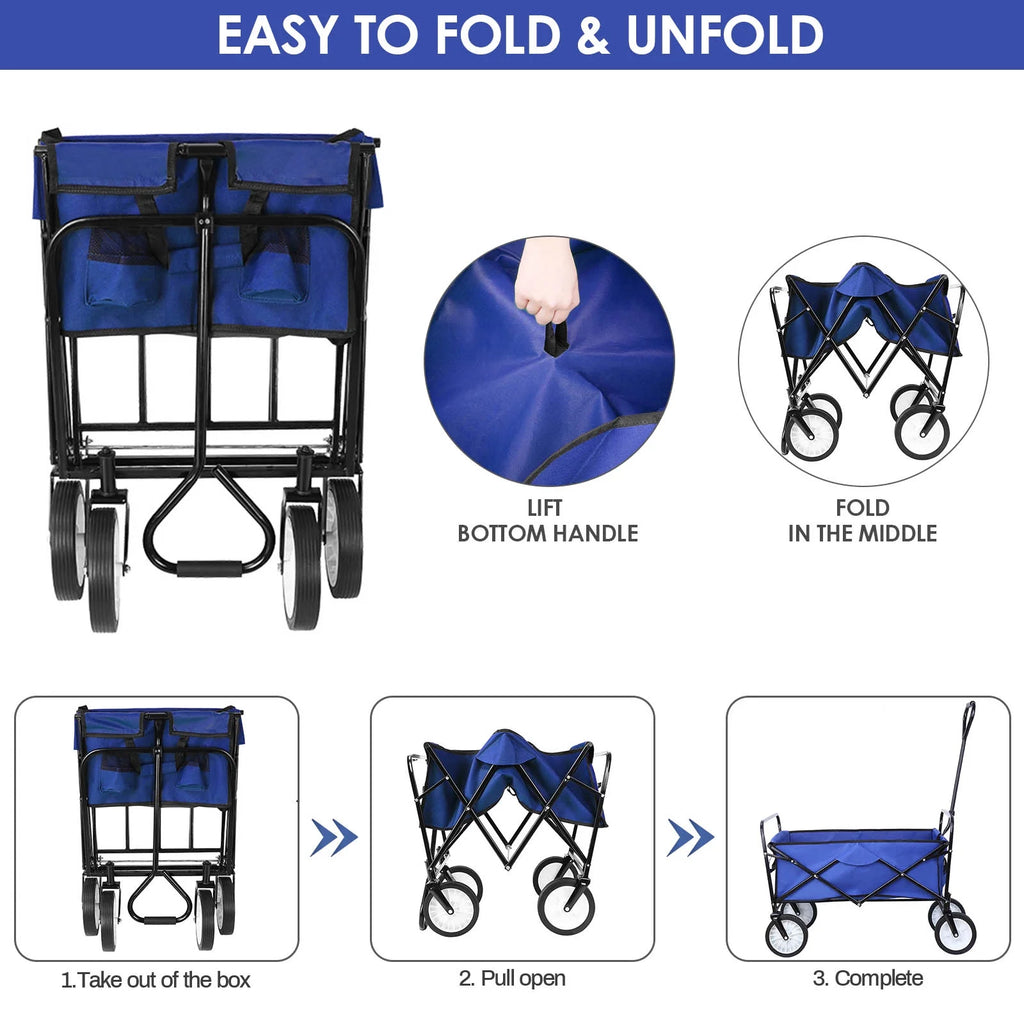 Collapsible Utility Wagon Cart D12546