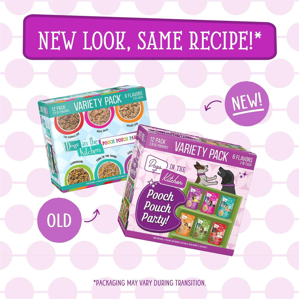 Pooch Pouch Party! Variety Pack Dog Food L25527