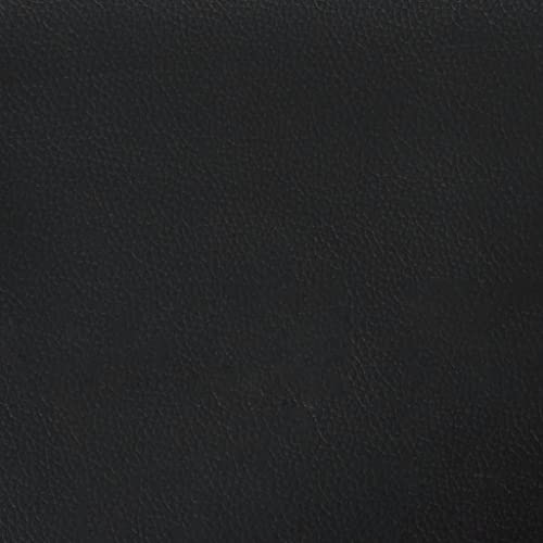 Black 55.1" Faux Leather 2-Seater Sofa N9497