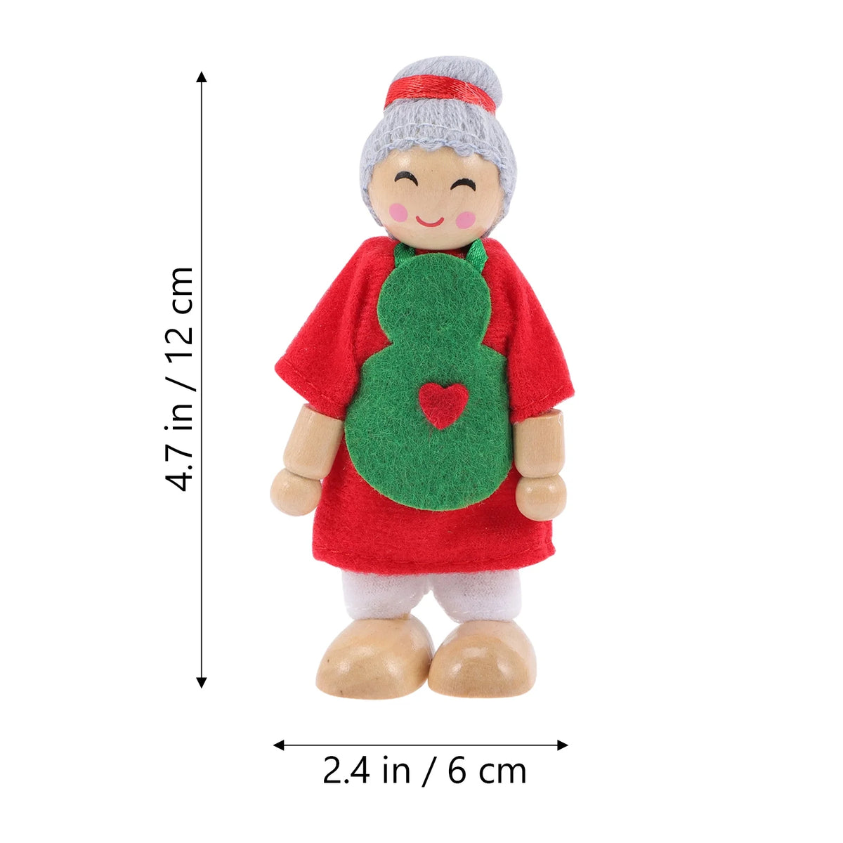 7 Pcs Wooden Dolls Playset X4537