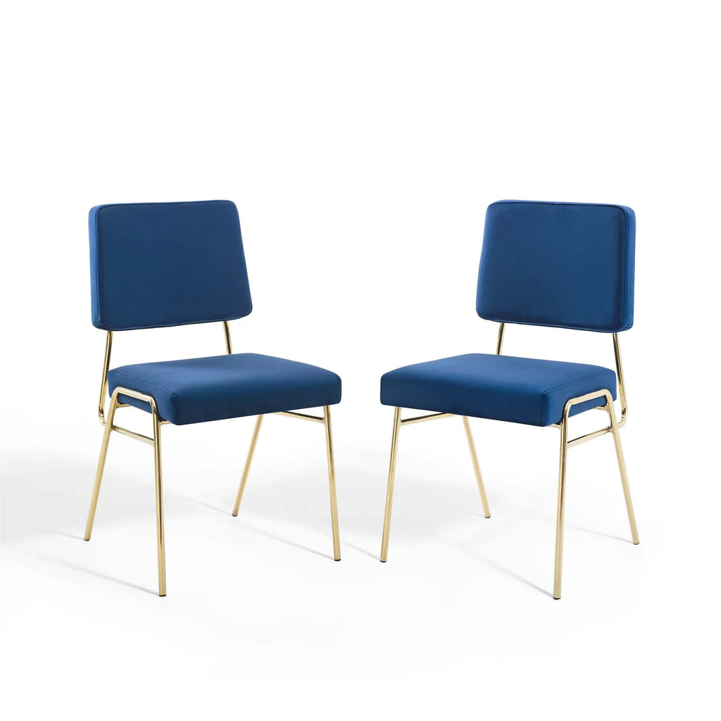 Velvet Dining Chair Set of 2 C64769