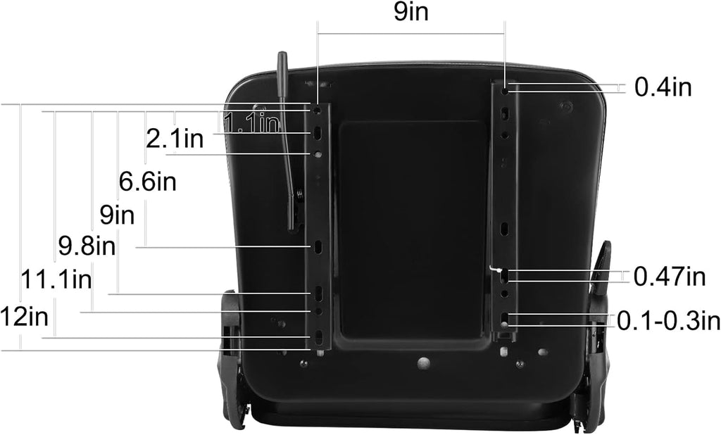 Fold Down Forklift Seat with Safety Belt and Armrest K838