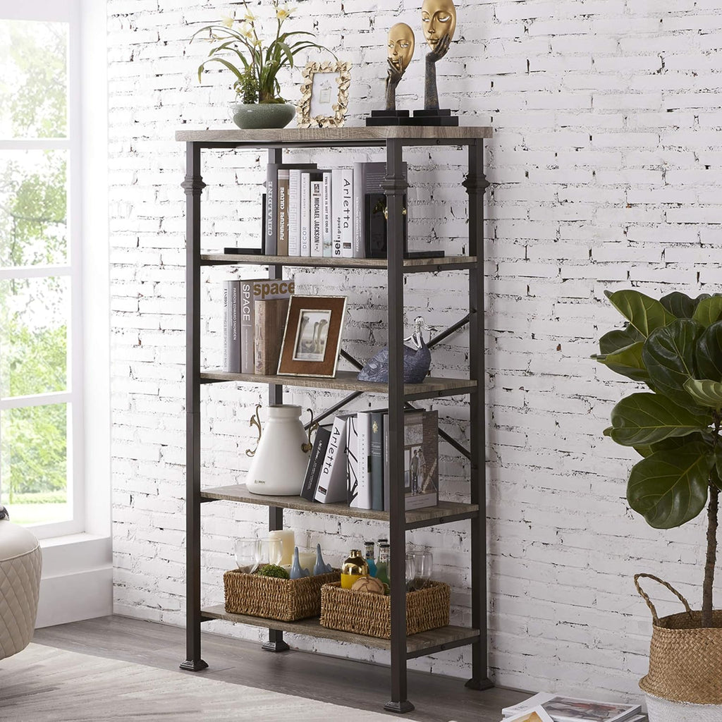 Grey Oak 3-Tier Bookshelf D40823