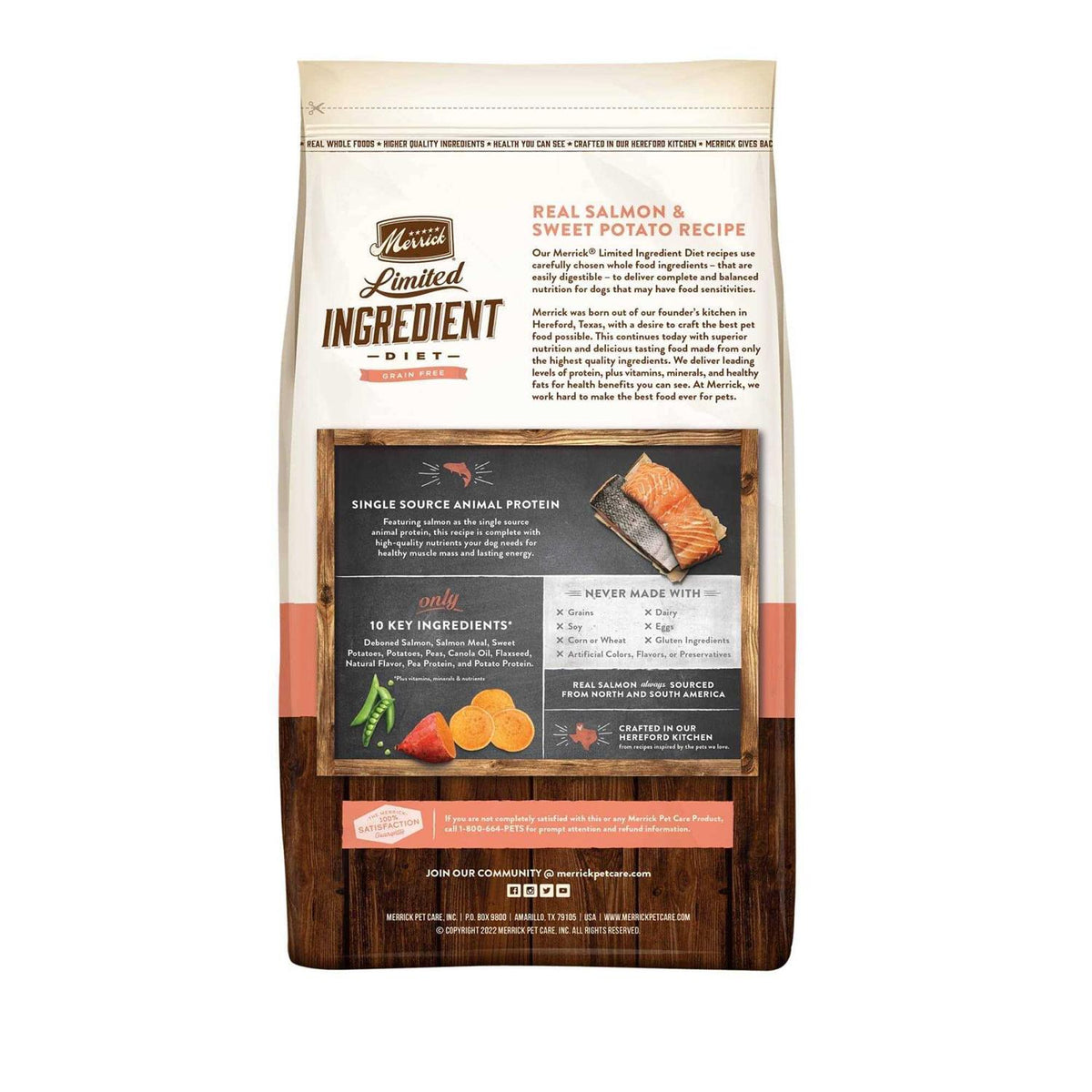Grain Free Salmon Sweet Potato Dry Dog Food E85455