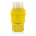 30 Amp 125/250-Volt Wetguard Locking Grounding Connector, Yellow K374161