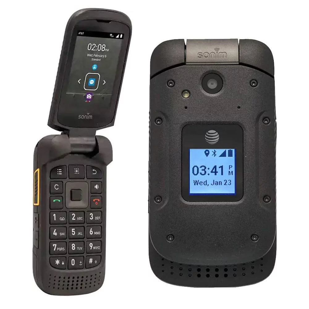 8GB 4G LTE Rugged Flip Phone with Camera - Black D67303