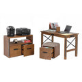 30 x 47.5 x 47.5 in Desk with USB Ports, File Cabinet and Machine Stand W5890
