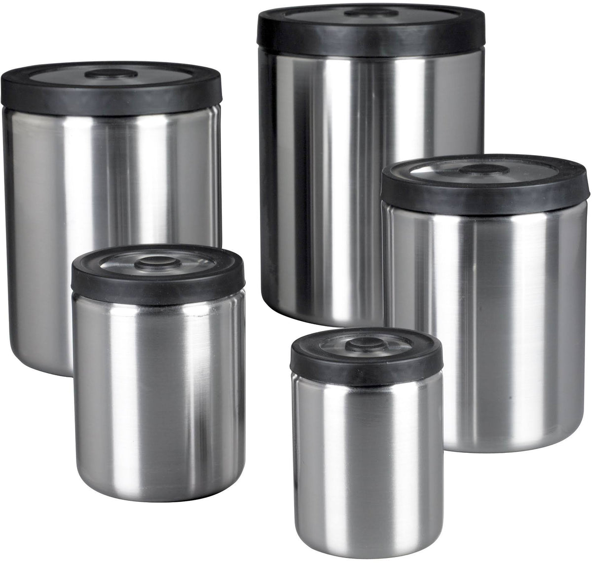 5 Piece Steel Canister Set R678903