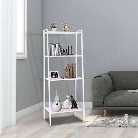 4-Tier Metal Ladder Shelf Bookcase A285