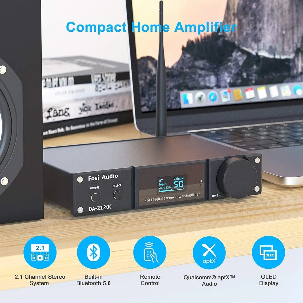 240W Bluetooth 5.0 Stereo Audio DAC Amplifier C4207