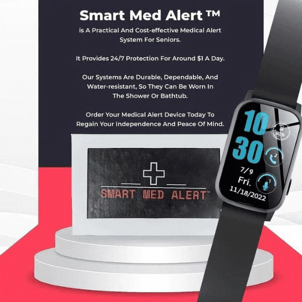 Medical Alert 4G Cellular Rectangular Smart Watch S6257
