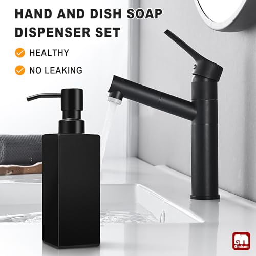 Clear Glass Soap Dispenser with Stainless Steel Pump, 12oz W548