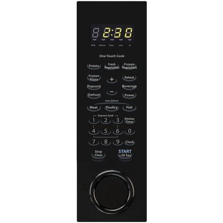 Black Mid-Size Microwave Y7451
