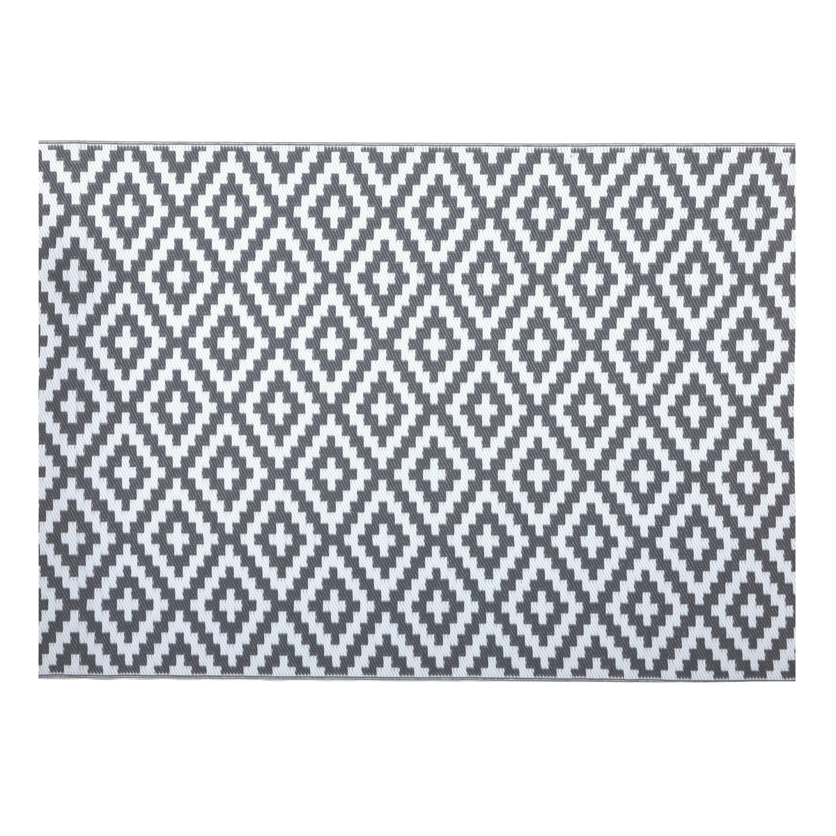 Reversible Plastic Straw Outdoor Area Rug W1816