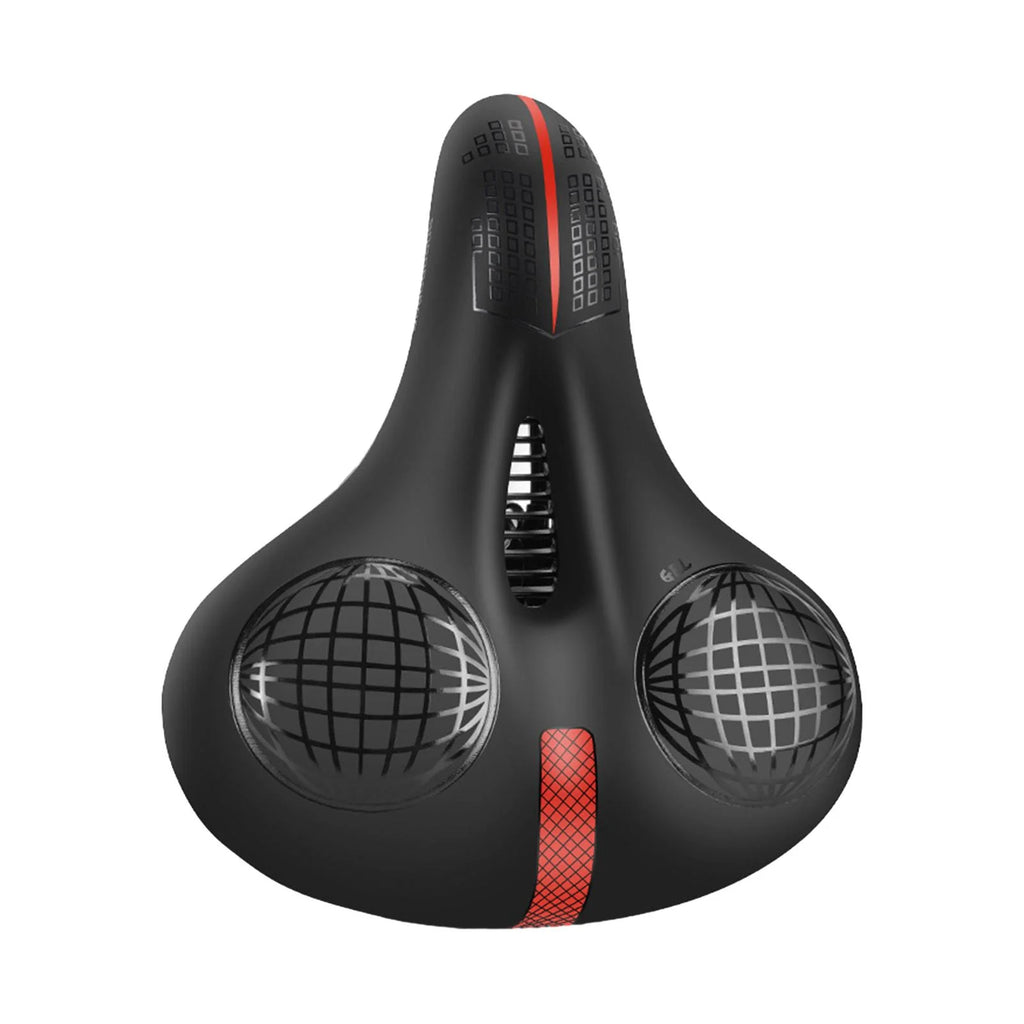 Black and Red Bike Saddle K2210