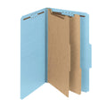 Blue Pressboard Classification Folders with Fasteners, Legal size, Box of 10 F55509