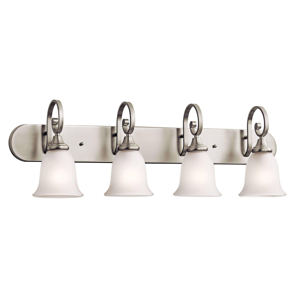 Brushed Nickel Four-Light Bath Fixture M7184