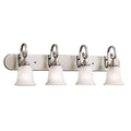 Brushed Nickel Four-Light Bath Fixture M7184