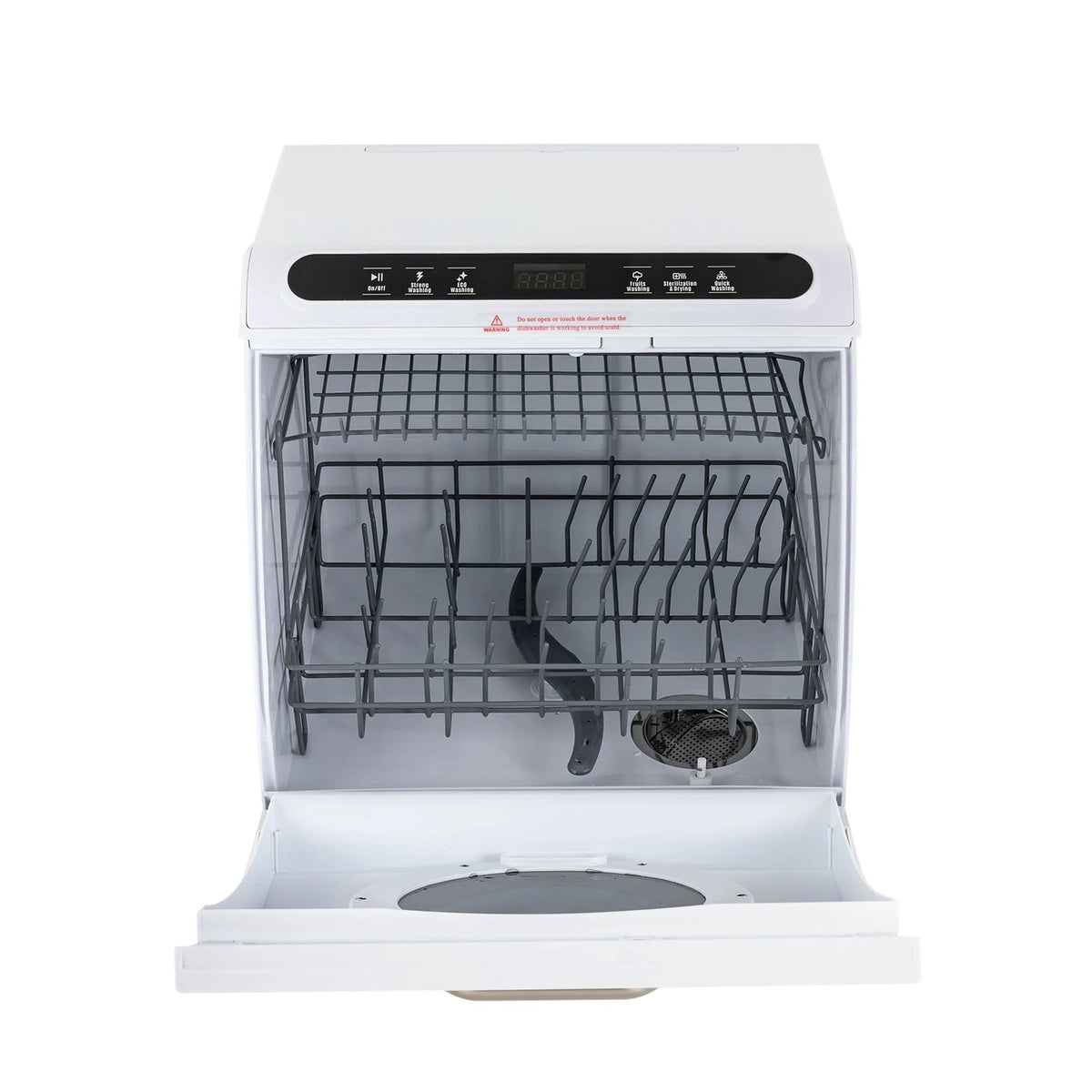 900W White Compact Countertop Dishwasher Z596
