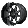 Gloss Black Milled 17x9 Wheel L3082