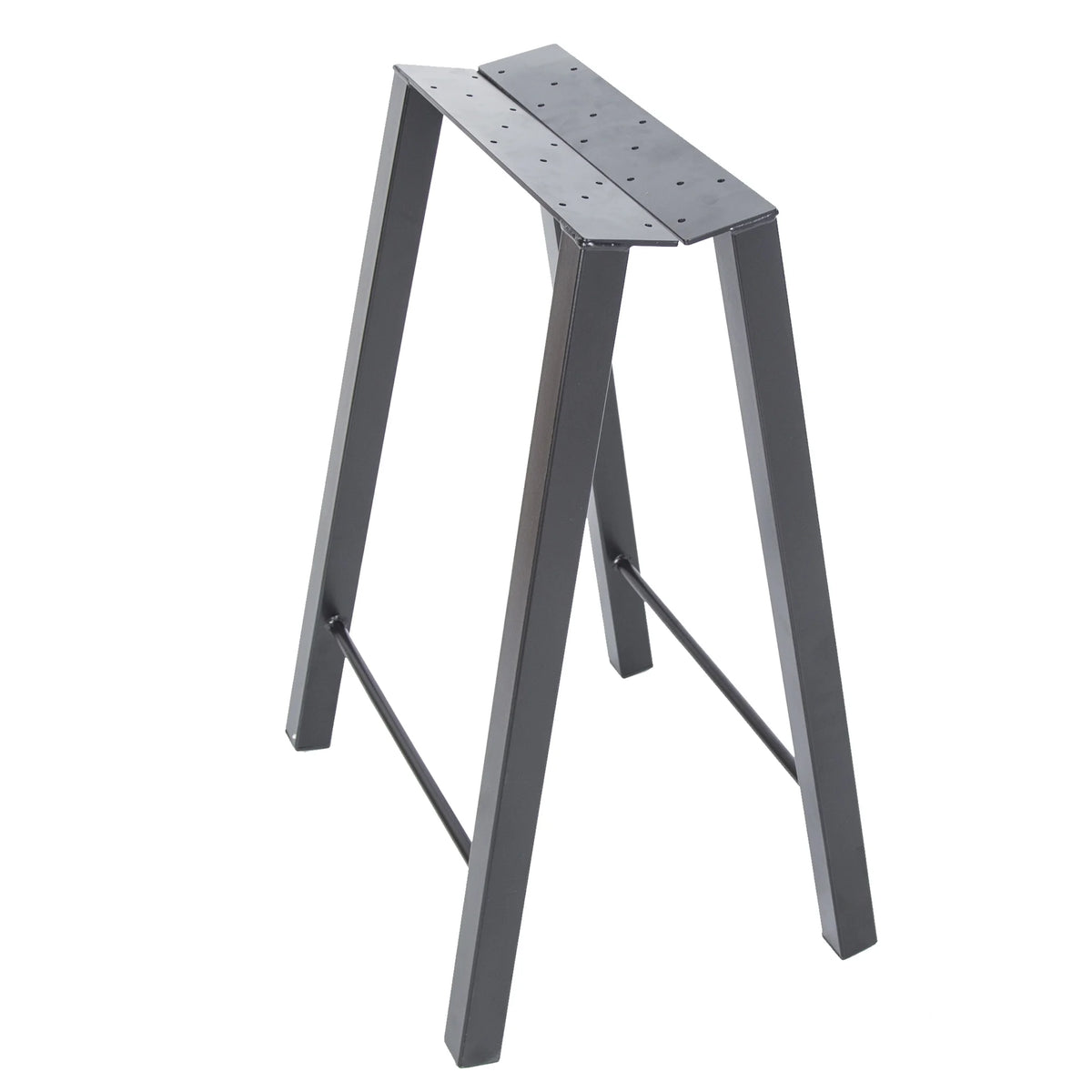 28"H×20"W Metal Table Legs Set of 2 Black K7556