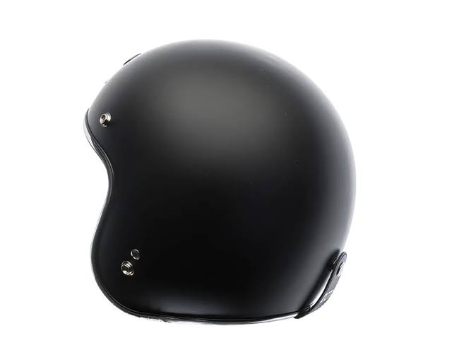 Flat Black Open Face 3/4 Helmet P398254