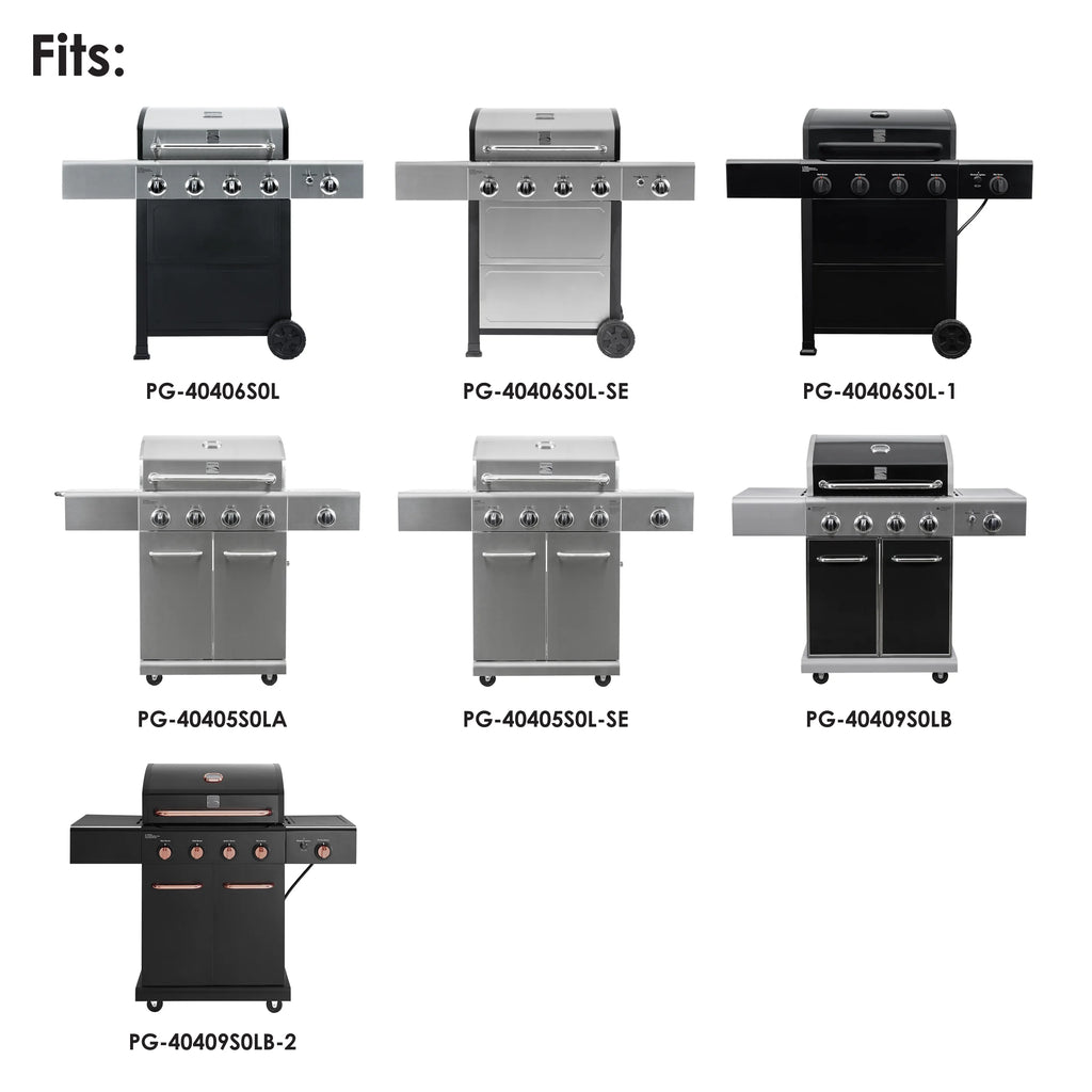Gray 56-Inch Grill Cover for 4-Burner Gas Grill M2052