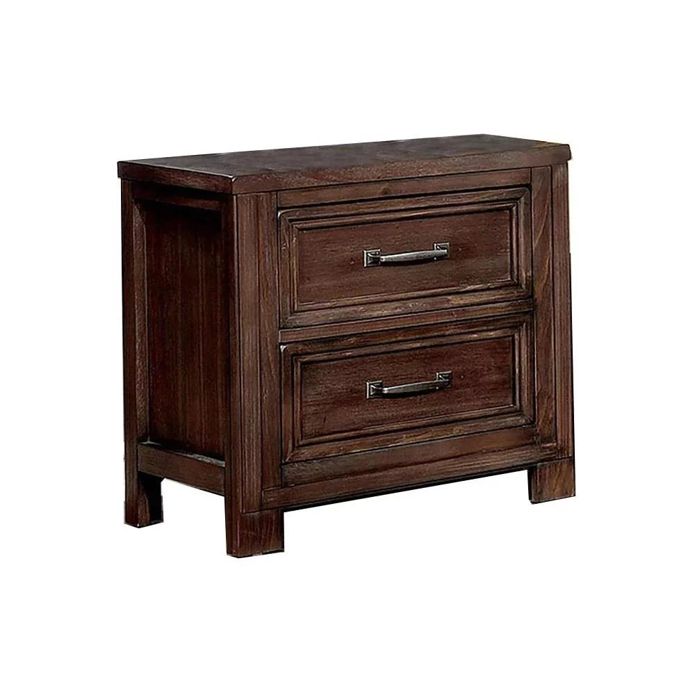 Dark Oak Solid Wood King Bedroom Set 5pcs K481