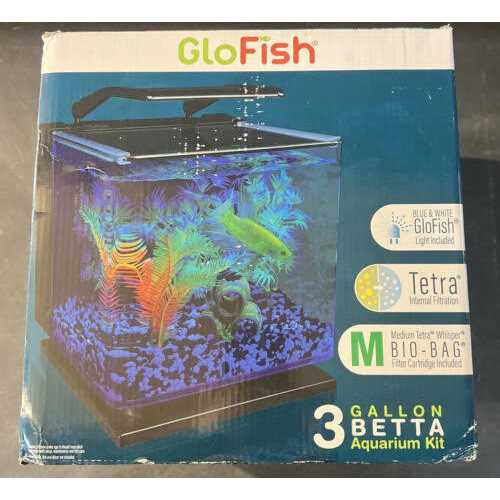 3 Gallons Aquarium Kit with LED Lighting and Filter H209