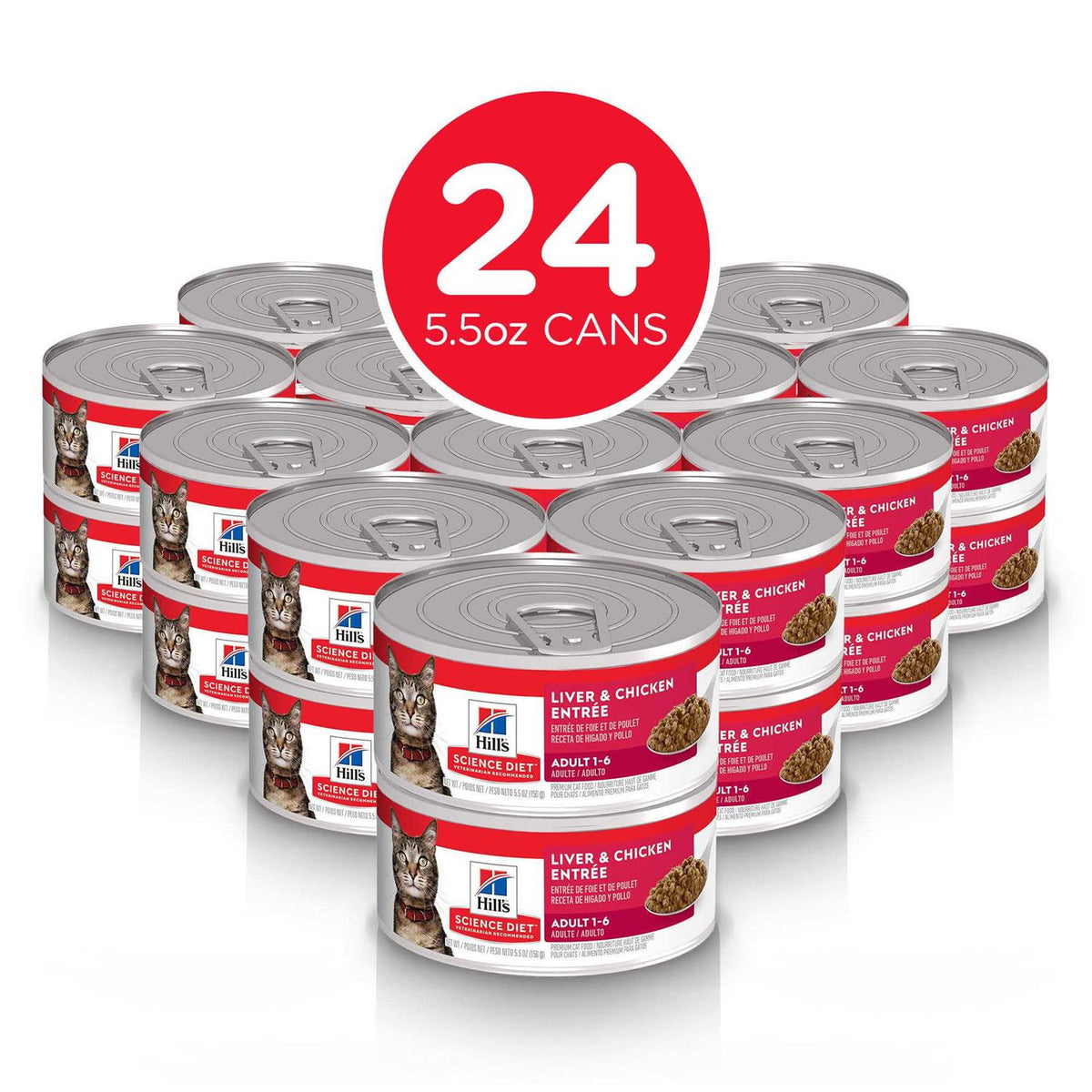 Adult Liver & Chicken Entree Canned Cat Food J599577