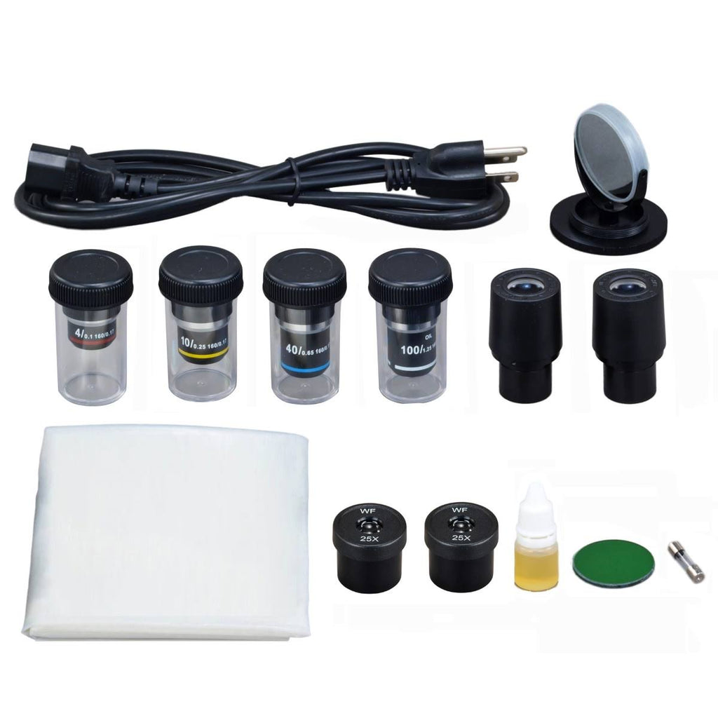 Trinocular Compound Biological Microscope with LED Light G354