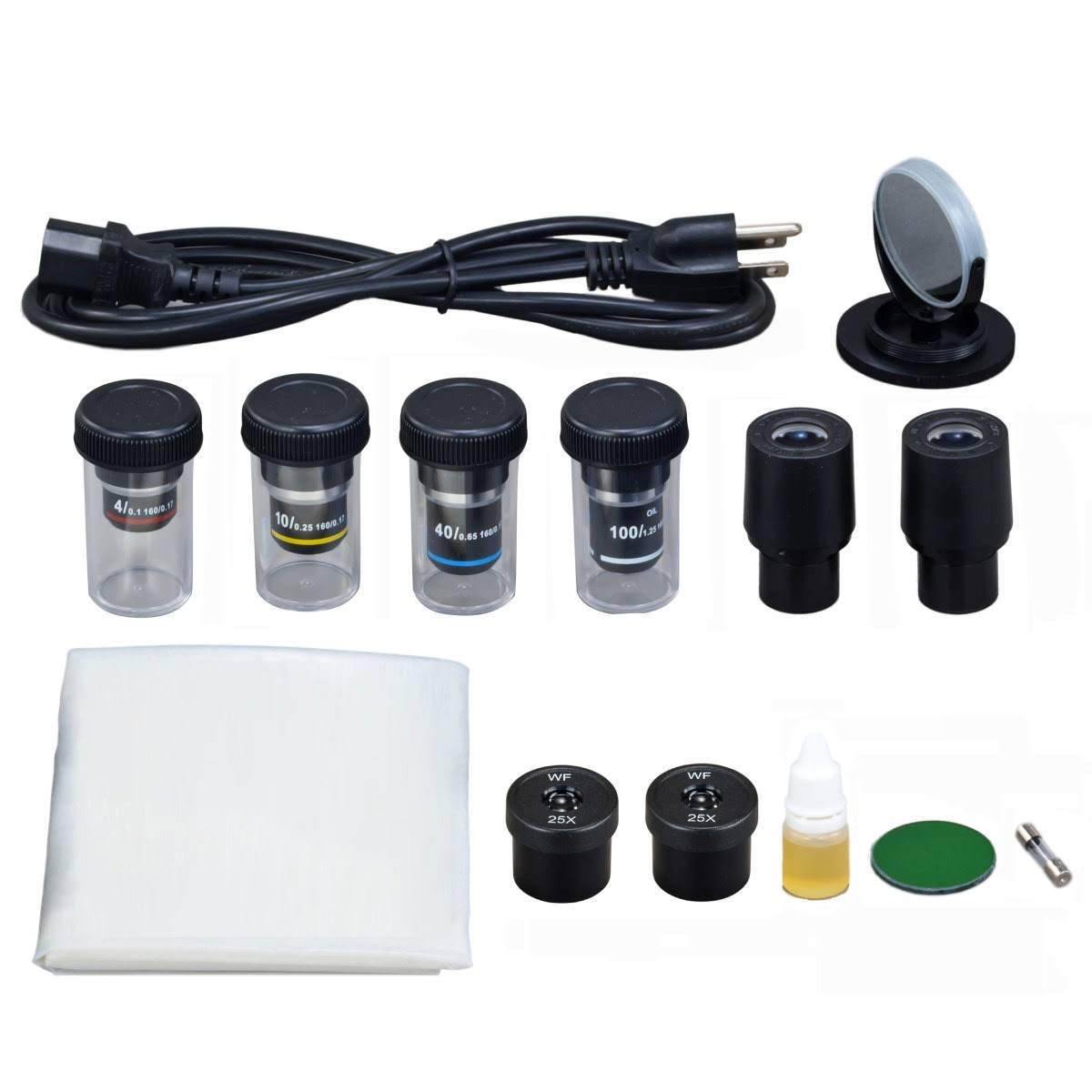 Trinocular Compound Biological Microscope with LED Light G354