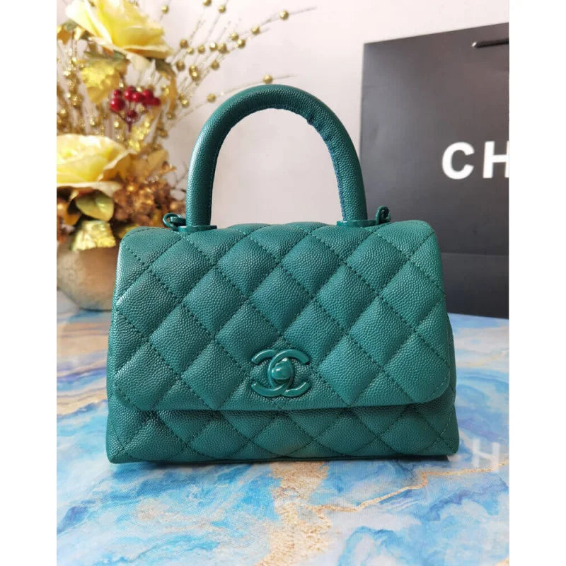 Mini Coco Handle Ultra Matte Grained Calfskin Bag K4841