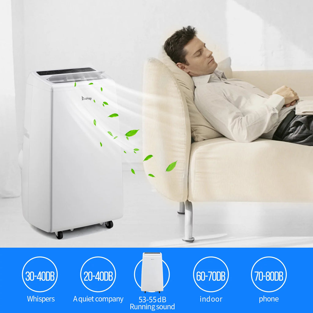 13000BTU Portable Air Conditioner Cooling Heating Dehumidification Fan W7536