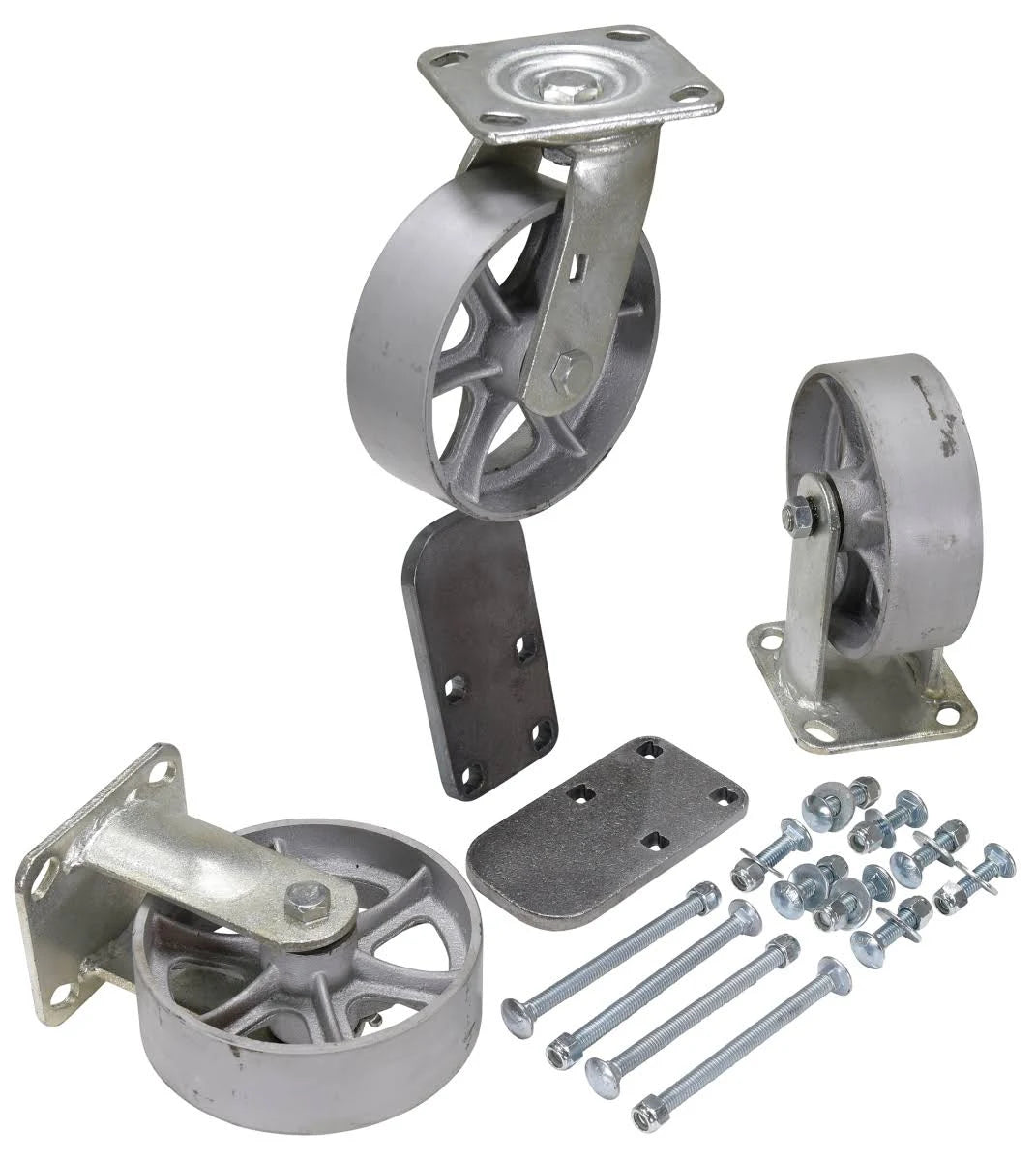 6 x 2 in. Semi-Steel Caster Kit B524