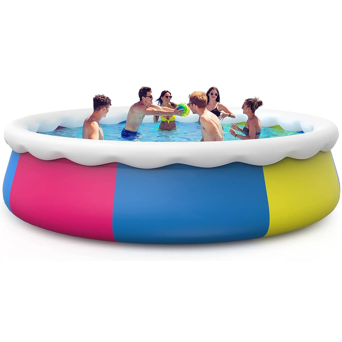 15ft x 35in Round Inflatable Swimming Pool Set with Filter Pump and Cover L352