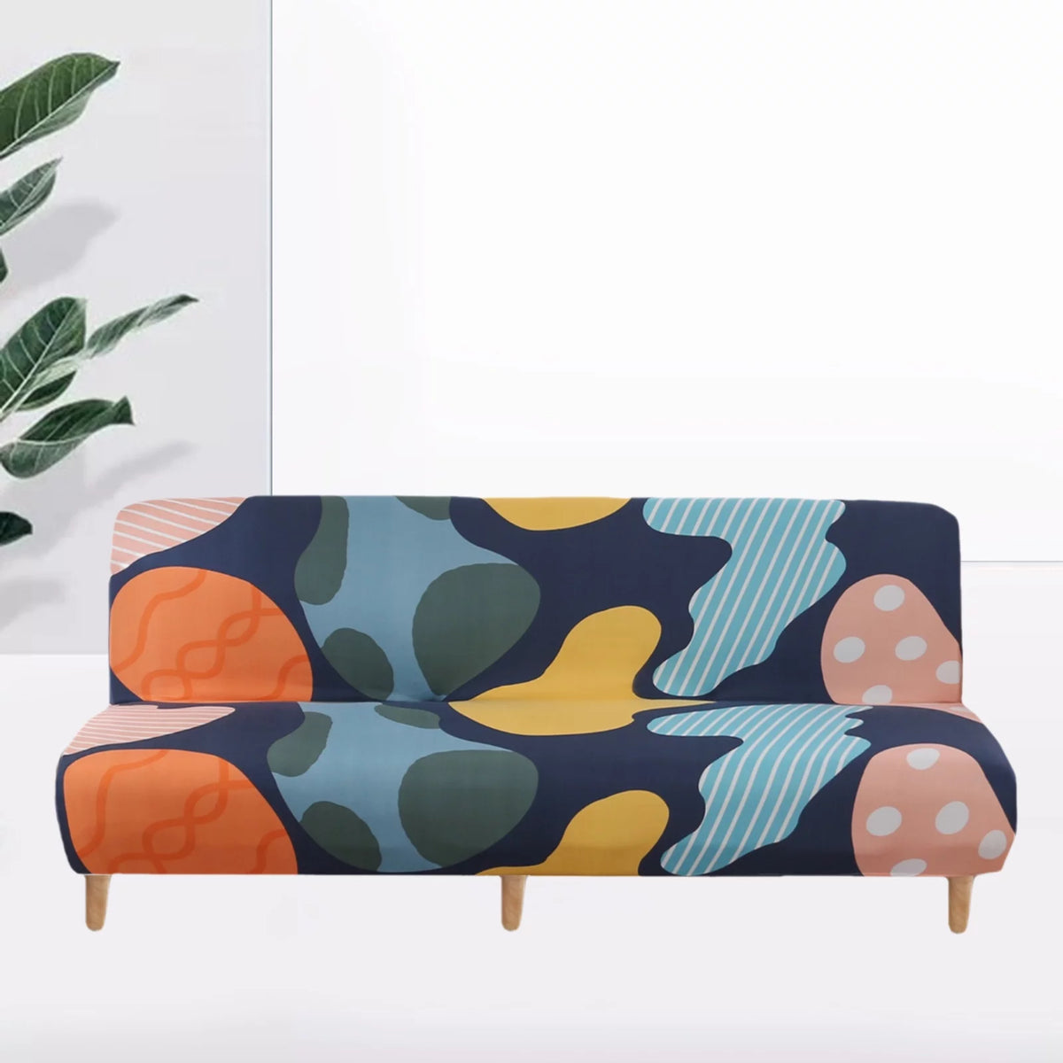 Washable Polyester Stretch Sofa Slipcover W134404