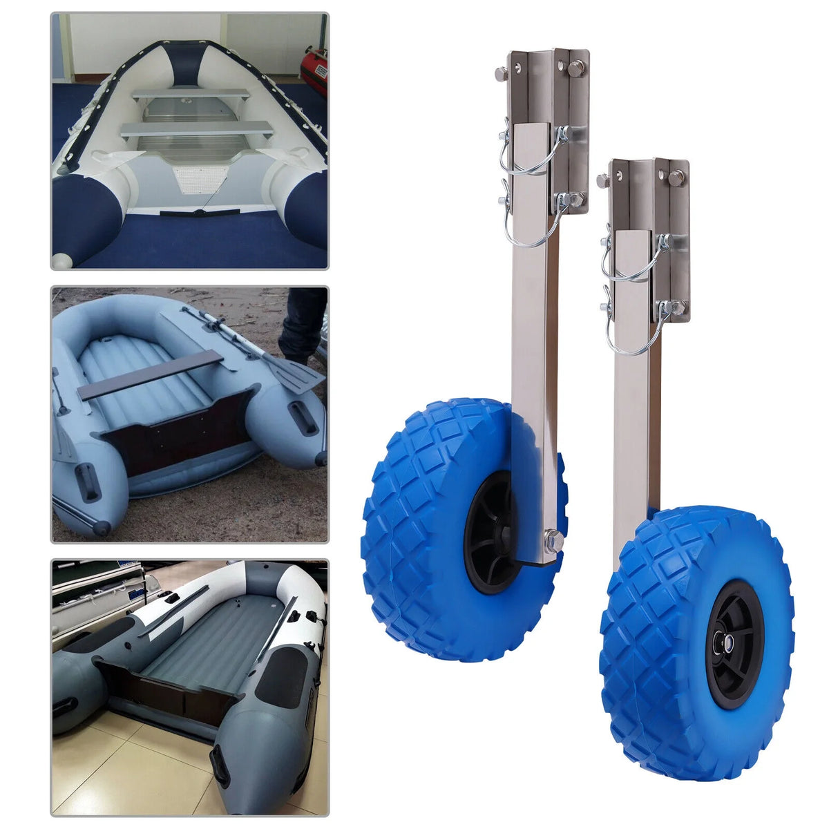 10'' X 3'' Inflatable Boat Transom Wheels A4699
