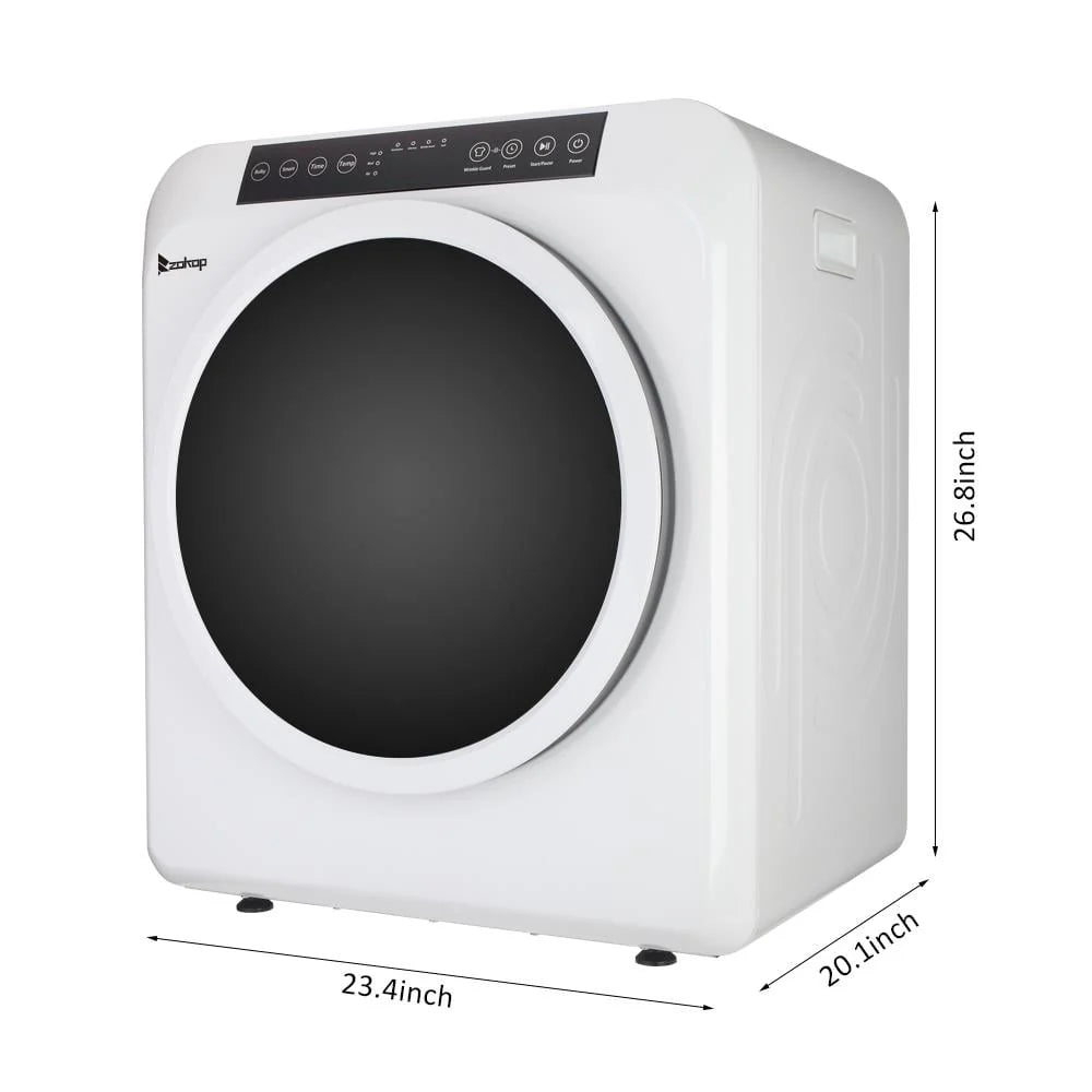 White Stainless Electric Dryer N235