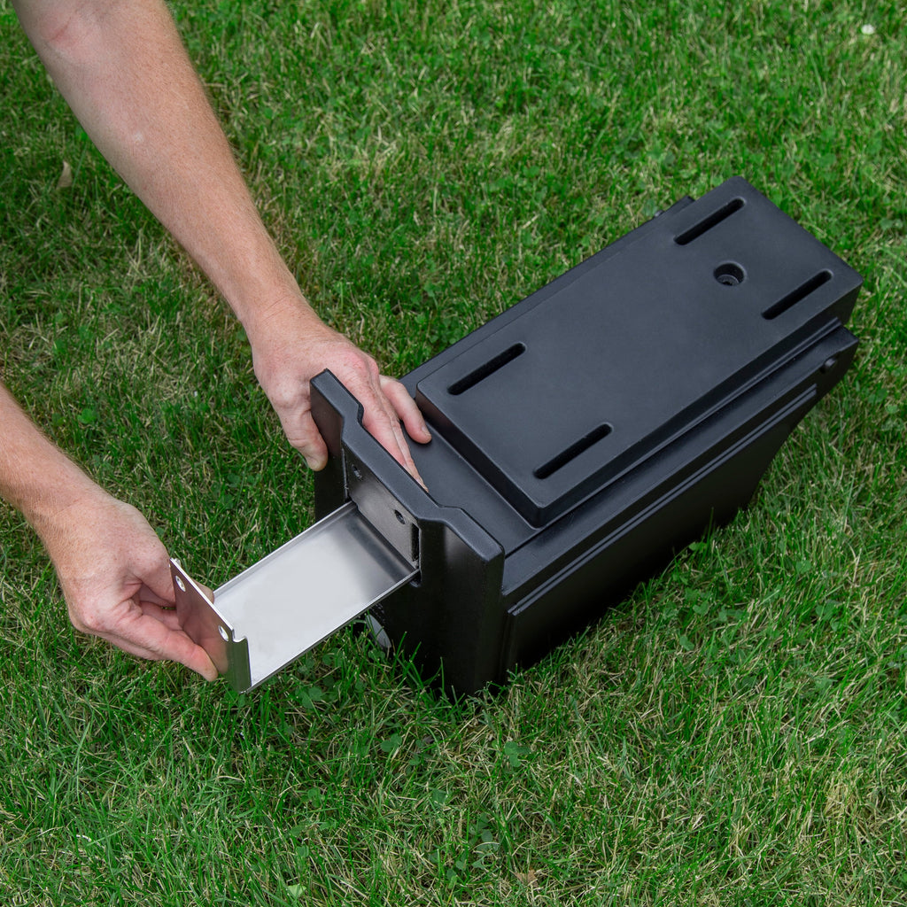 Onyx Black Plastic Mailbox Post Kit F10458