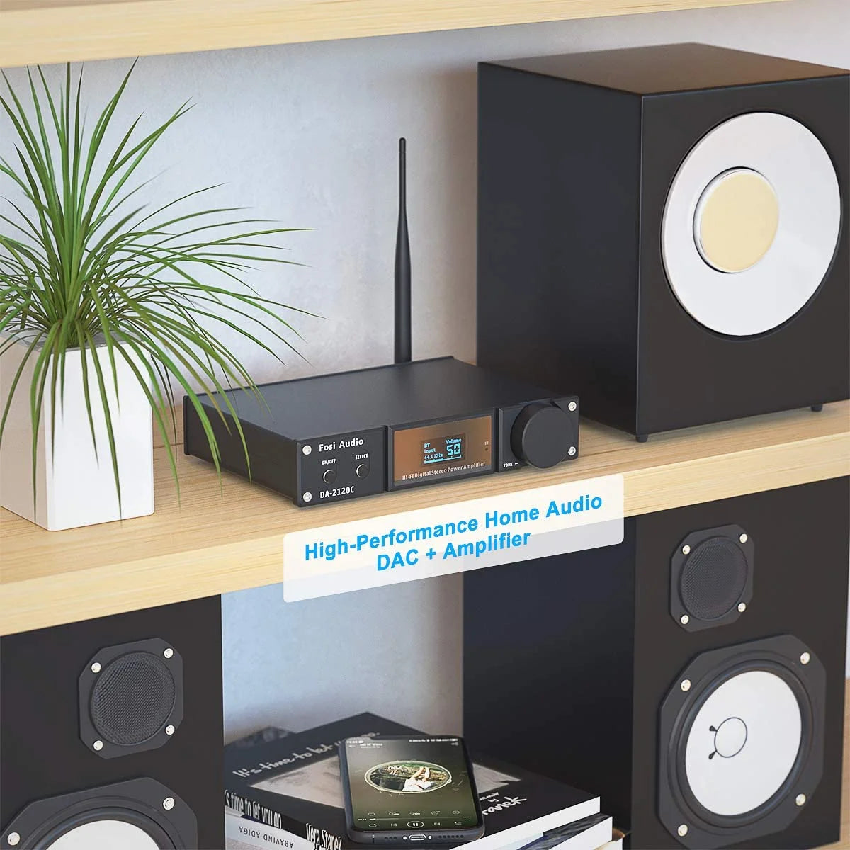 240W Bluetooth 5.0 Stereo Audio DAC Amplifier C4207