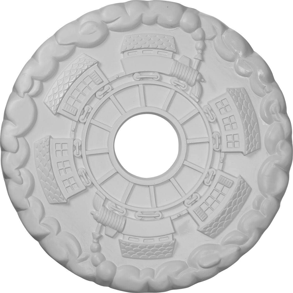 18 1/2x22OD x 3 7/8x22ID x 1x22P Ceiling Medallion H2100