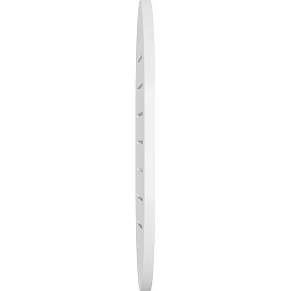 18x22W x 26x22H Vertical Round Ended Surface Mount PVC Gable Vent V8546