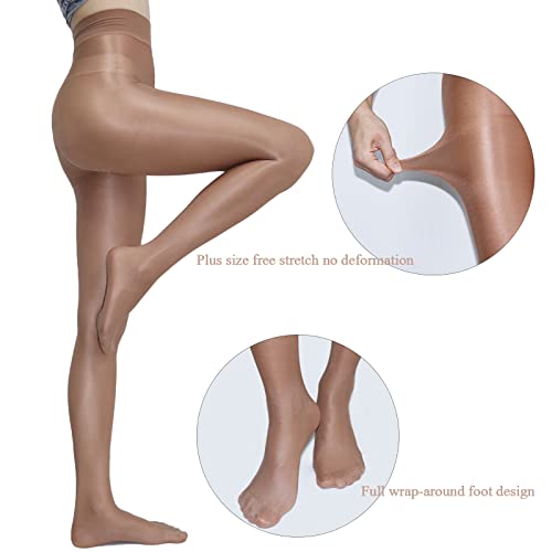 Women's Oil Shiny Pantyhose High Stretch Tights 60D D834816